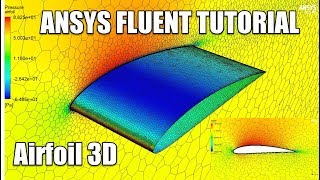 ✅ ANSYS FLUENT  Airfoil 3D Tutorial  NACA 4412 [upl. by Abas]