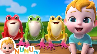 Five Little Speckled Frogs  Nursery Rhymes amp Kids Songs  NuNu Tv [upl. by Skyla]