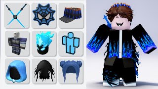 GET 25 BLACK AND BLUE FREE ITEMS😱💙🖤 ACTUALLY ALL STILL WORKS [upl. by Eelame]