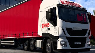 ETS2 149 promods 268 emms transport iveco stralis hi way rework [upl. by Andree]