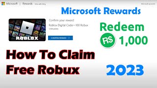 How to claim Robux from Microsoft rewards Roblox [upl. by Nimzzaj]