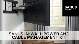 SANUS InWall Power Kit installation SAIWP1W1 [upl. by Tahmosh623]