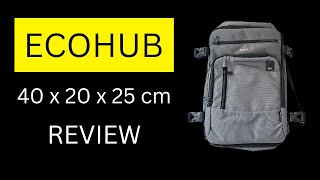 Ecohub HandgepäckRucksack 40x 20x 25 cm Review [upl. by Cooke]