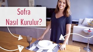 Sofra Nasıl Kurulur Masa Düzeni  İrem Güzey [upl. by Cad]