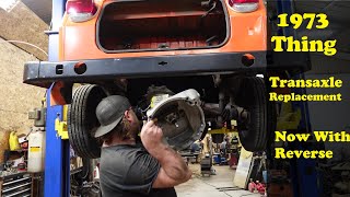 1973 VW Thing  Beetle  Ghia Transaxle transmission removal and replacement [upl. by Albarran]