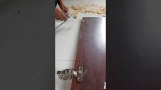 Hinges installwoodworking shortsfurniture [upl. by Naiditch]