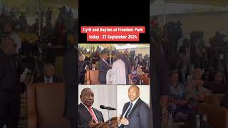 Gayton McKenzie with Ramaphosa at Freedom park southafrica ramaphosa PA politicalnews news [upl. by Ardua815]