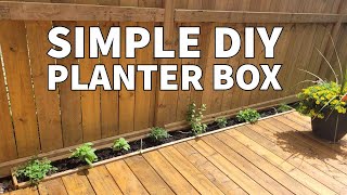 Simple DIY Planter Box [upl. by Ellimaj]