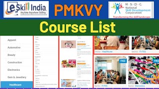 Skill India Course List। Skill India Registration। Nsdc Skill India Course Online। Pmkvy Course list [upl. by Tenej]