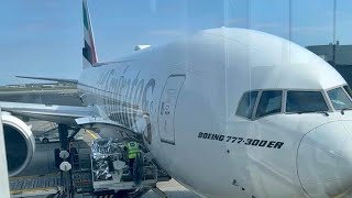 Business Class  Copenhagen to Dubai  Emirates B777300ER travelinspiration businesstravel [upl. by Hareenum]