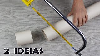 2 IDEIAS BRILHANTES COM CANO DE PVC [upl. by Fabi]