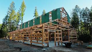 The FIRST Step To Getting CLOSED In  ZIP System SHEATHING For The 2nd Story Of Our BARNDOMINIUM [upl. by Holman]