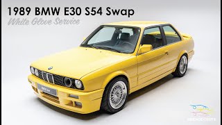 The ULTIMATE BMW E30 1989 325i With S54 Swap and Dakar Yellow Paint job is NOW LIVE AT AUCTION [upl. by Akiras]