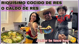 DELICIOSO COCIDO DE RES 😱😱JUNIOR FUE BALCONEADO😱 [upl. by Flemming]