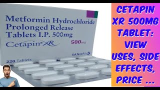 Cetapin XR 500mg Tablet View Uses Side Effects Pric medicane askpharmacist diabetic metformin [upl. by Ynafetse]