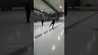 Ice Dance Practice Perfecting Backward Swing Roles with Coach Demerie Kiley icedance iceskating [upl. by Letti]