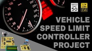 Vehicle Speed Limit Controller Atmega Microcontroller Based Project Electronics [upl. by Atinal]