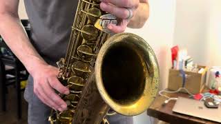 Conn 30M Connqueror Tenor Saxophone Demo wwwdcsaxcom [upl. by Eak]