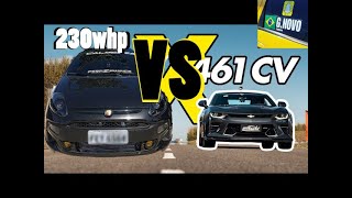 Punto TJET VS Camaro SS Mini Cooper S Stage 2 Up Tsi DS3 335i e muito [upl. by Giglio]