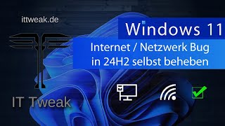 Windows 11 quot24H2quot  Internet  Netzwerk Bug selbst beheben [upl. by Adniroc873]