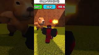 DEADPOOL BYE BYE escape CAPYBARAS PRISON RUN roblox shorts [upl. by Enitsenrae]