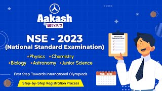 National Standard Examination NSE 2023  StepbyStep Registration Process  Aakash BYJUS [upl. by Harimas]