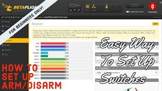 How to set up ArmDisarm  More on Betaflight  Creating Switches on Taranis QX7 amp X9D [upl. by Alan928]