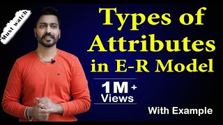 Lec15 Types of Attributes in ER Model  Full Concept  DBMS in Hindi [upl. by Arraet]