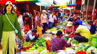 Fresh and Local  Discovering Cambodia’s Traditional Markets Full of Fresh Foods Food Rural TV [upl. by Morra]