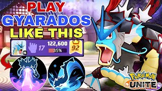 This is the Right Way to Play GYARADOS  Dragon Breath  Bounce  Pokemon Unite [upl. by Aitnuahs]