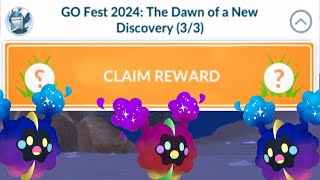 GO FEST 2024 The Dawn of a New Discovery Special Research task in Pokemon go [upl. by Ayikin]