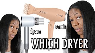 TESTING OUT two hair dryers  Conair InfinitiPRO performa series vs Dyson Supersonic [upl. by Wells]