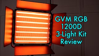 GVM RGB 1200D 3Light Kit Unboxing Operation Using the App amp Review [upl. by Davida882]