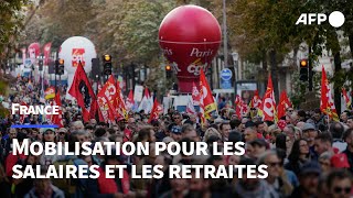 Salaires et retraites la CGT met la pression sur le gouvernement  AFP [upl. by Service]