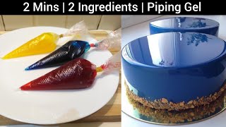 Homemade piping gel for cake decorating  How to make piping gel for cake decorating [upl. by Atiuqehs489]