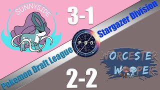 Pokémon Draft League  Worcester Woopers VS Sunnyside Suicunes  S7 W5 Stargazer Div [upl. by Beaston373]