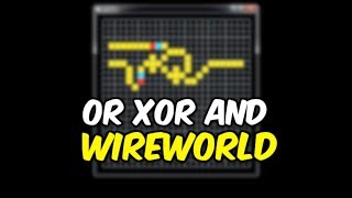 OR XOR AND gates in Wireworld [upl. by Yve]