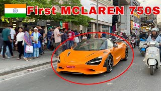 INDIA’s FIRST MCLAREN 750s IS HERE  BANGALORE PUBLIC REACTIONS [upl. by Fortuna277]