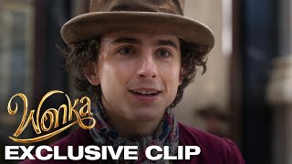 Wonka  quotA Good Chocolatequot Clip  In cinemas 6 December [upl. by Eatnoid]