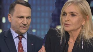 Radosław Sikorski w złości opuścił studio Moniki Olejnik quotŻądam przywrócenia standardów dziennikars [upl. by Inerney72]