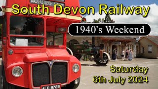 South Devon Railway 1940s Weekend Saturday 6th July 2024 [upl. by Nuahsyd]