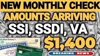 NEW 1400 Monthly STIMULUS CHECK AMOUNTS ARRIVING FOR SSI SUPPLEMENTAL SECURITY INCOME [upl. by Akilaz997]