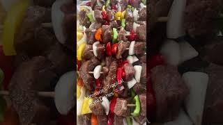 Beef shish kebabs￼ Oven Roasted Homemade subscribe shorts [upl. by Reitman490]