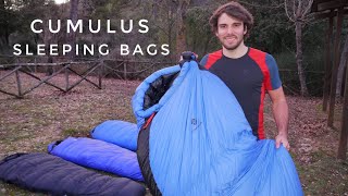 CUMULUS SLEEPING BAGS Which I use in my adventures [upl. by Ursulette]