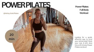 Full Body Pilates 20 minute Pilates [upl. by Nylidam710]