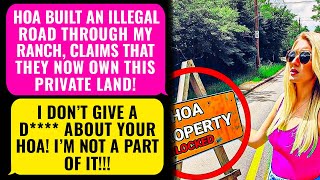 HOA Built New ILLEGAL Road Through My Ranch Claims They Now Own This Land Its My Private Property [upl. by Ammadis392]