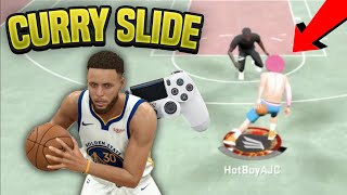 GLITCHY TELEPORT CURRY SLIDE DRIBBLE MOVE in NBA 2K20  Curry Slide Tutorial WHandcam [upl. by Assirahc771]