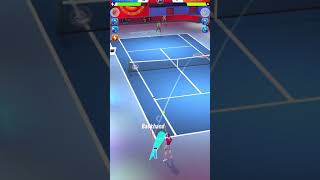 Tennis Clash 1 v 1 Online Tennis Game Drop Shot On High Serve [upl. by Kirk500]