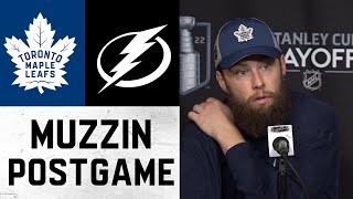 Jake Muzzin RD 1 GM 4 Post Game  Toronto Maple Leafs vs Tampa Bay Lightning  May 8 2022 [upl. by Eentirb]