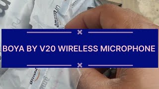 Unboxing Boya BY V20 Wireless Microphone [upl. by Ian]